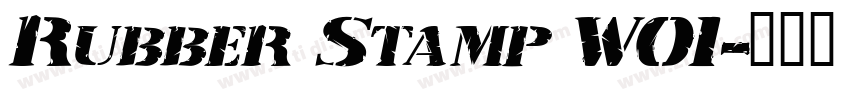 Rubber Stamp W01字体转换 Rubber Stamp W01字体转换